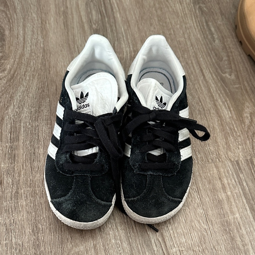 Adidas Kids Black and White Sneakers